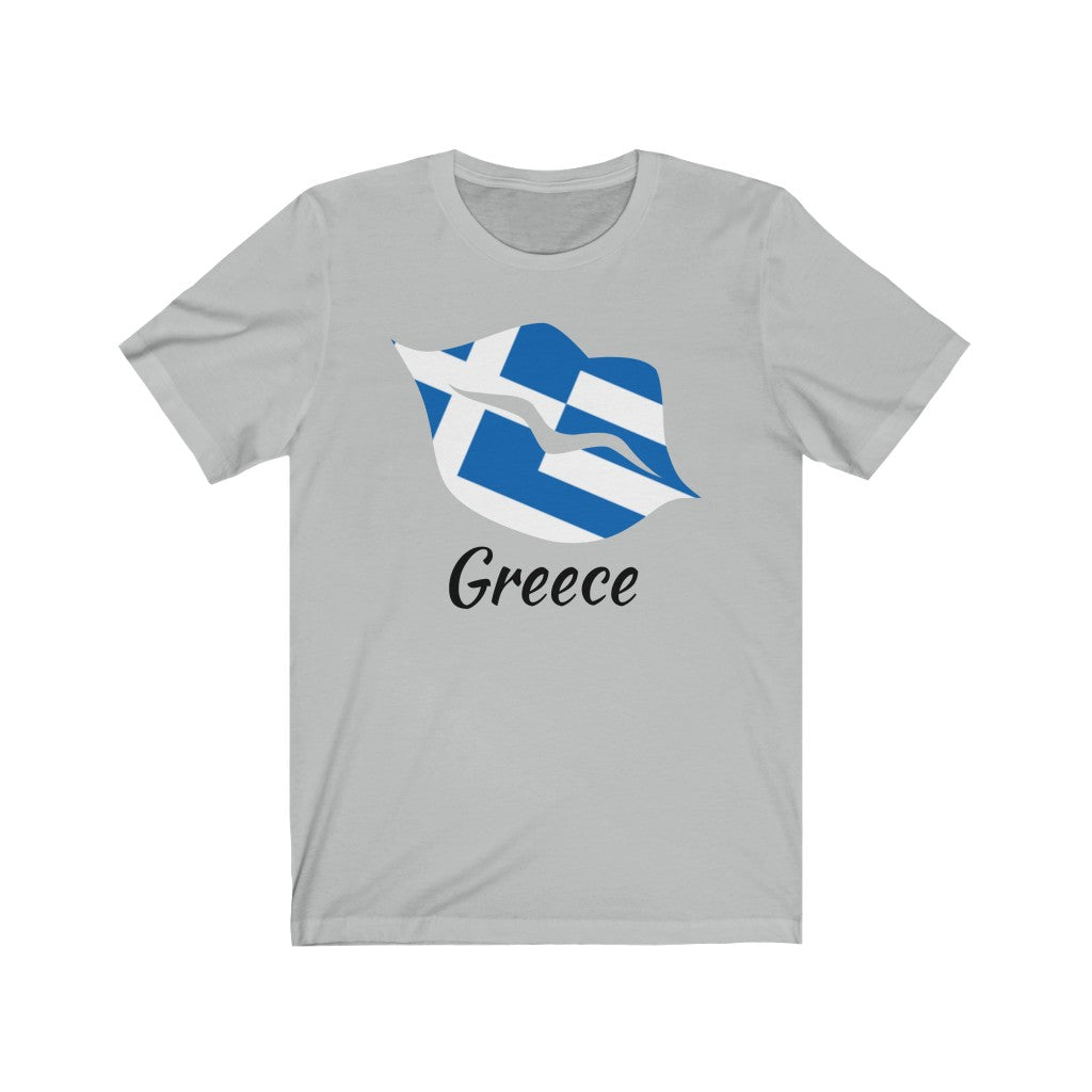 Greece Lips Flag Premium Tee 1 - Unisex