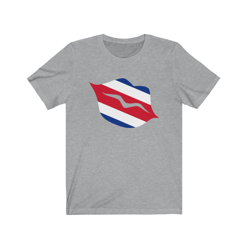 Costa Rica Lips Flag Premium Tee - Unisex