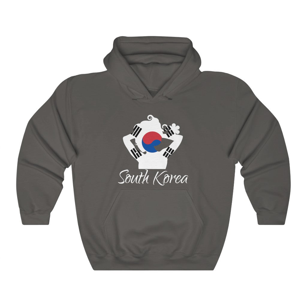 South Korea Lady Flag Hoodie Sweatshirt 2 - Unisex
