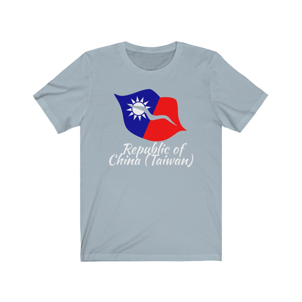 Republic of China - Taiwan Lips Flag Premium Tee 2 - Unisex