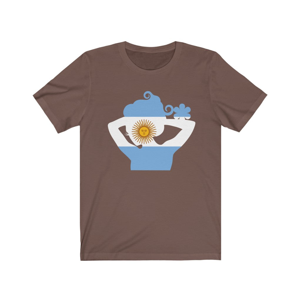 Argentina Lady Flag Premium Tee - Unisex