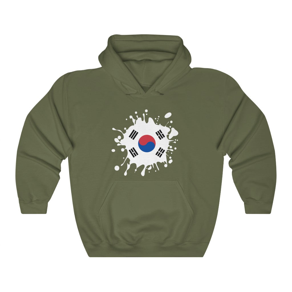 South Korea Splat Flag Hoodie Sweatshirt - Unisex