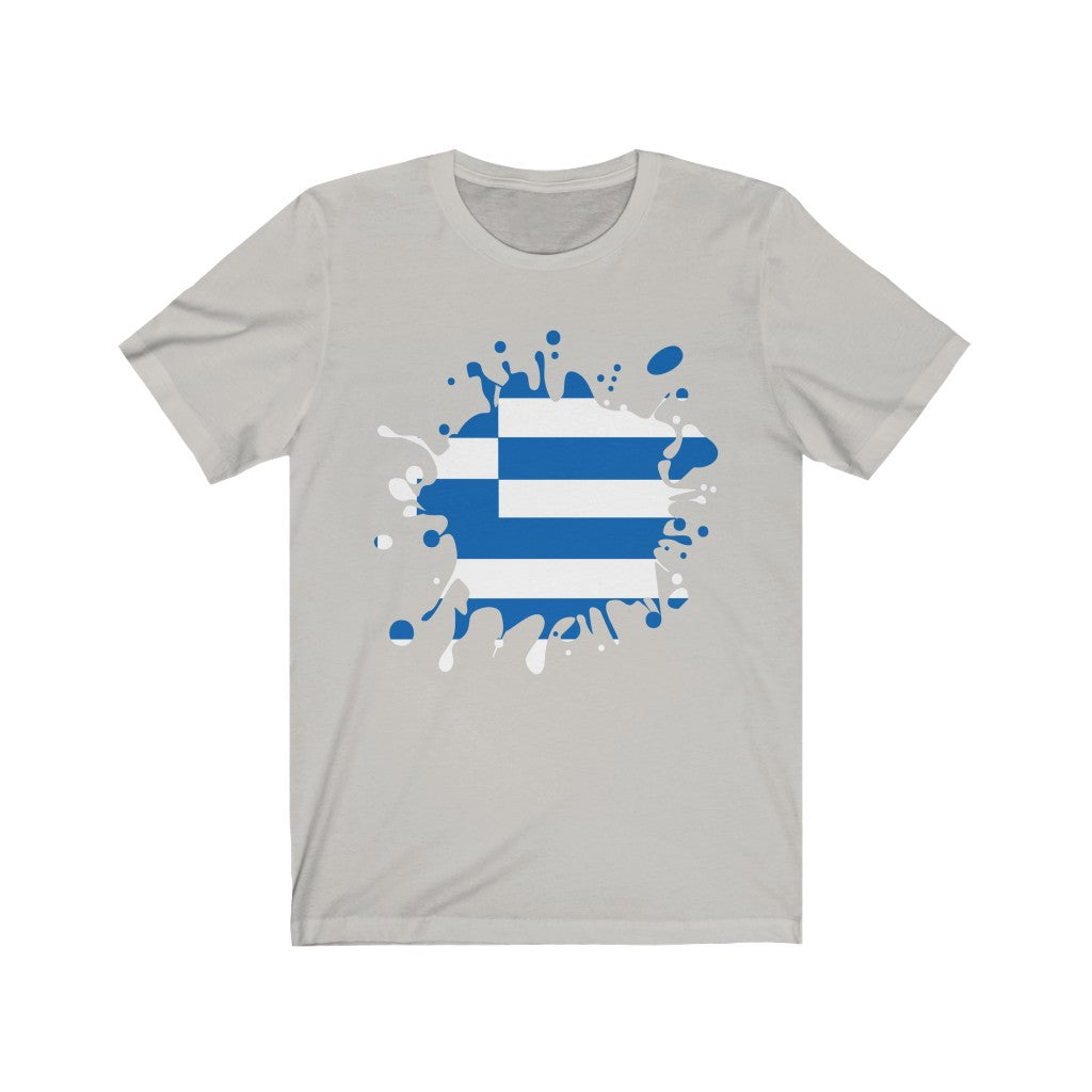 Greece Splat Flag Premium Tee - Unisex