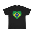Brazil Heart Flag Standard Tee - Unisex