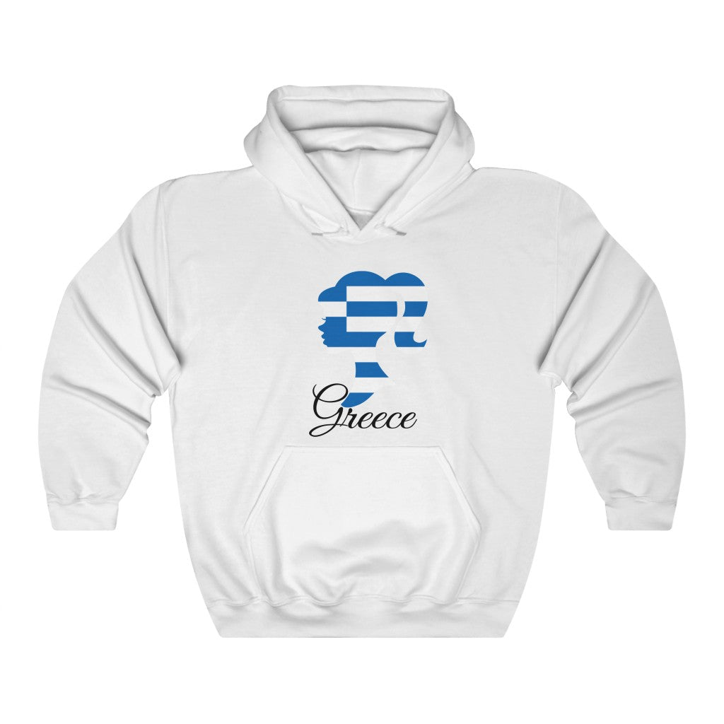 Greece Girl Flag Hoodie Sweatshirt 1 - Unisex