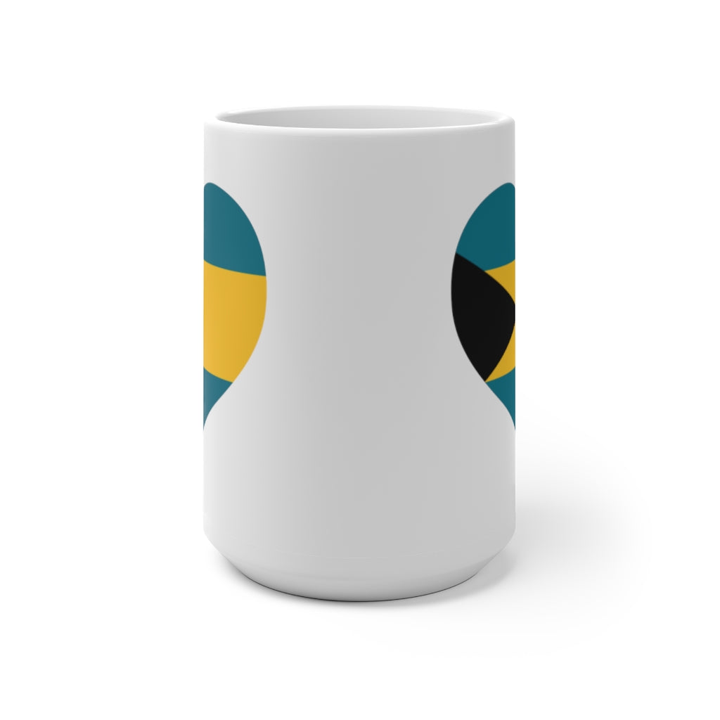 Bahamas Heart Color Changing Mug