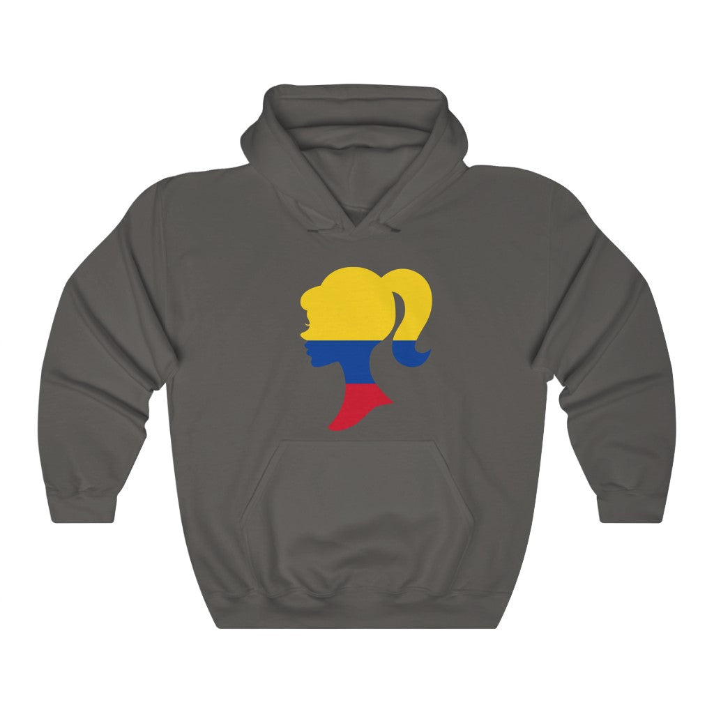 Colombia Girl Flag Hoodie Sweatshirt - Unisex