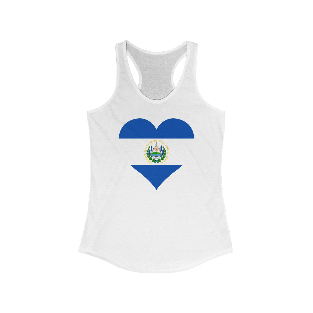 El Salvador Heart Flag Tank - Women