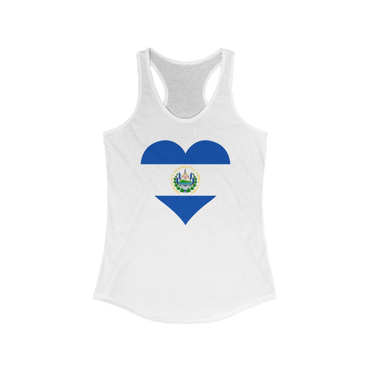 El Salvador Heart Flag Tank - Women