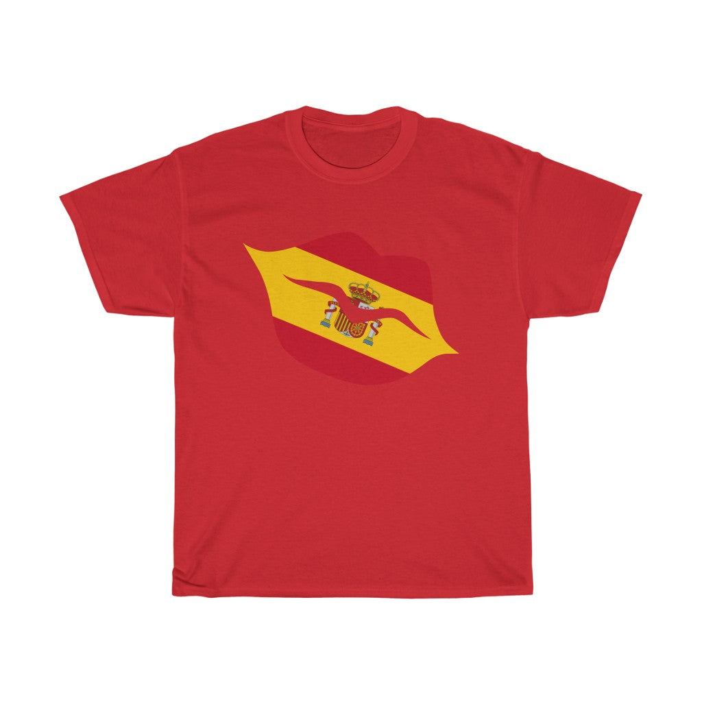 Spain Lips Flag Standard Tee - Unisex
