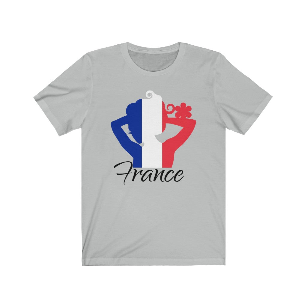 France Lady Flag Premium Tee 1 - Unisex