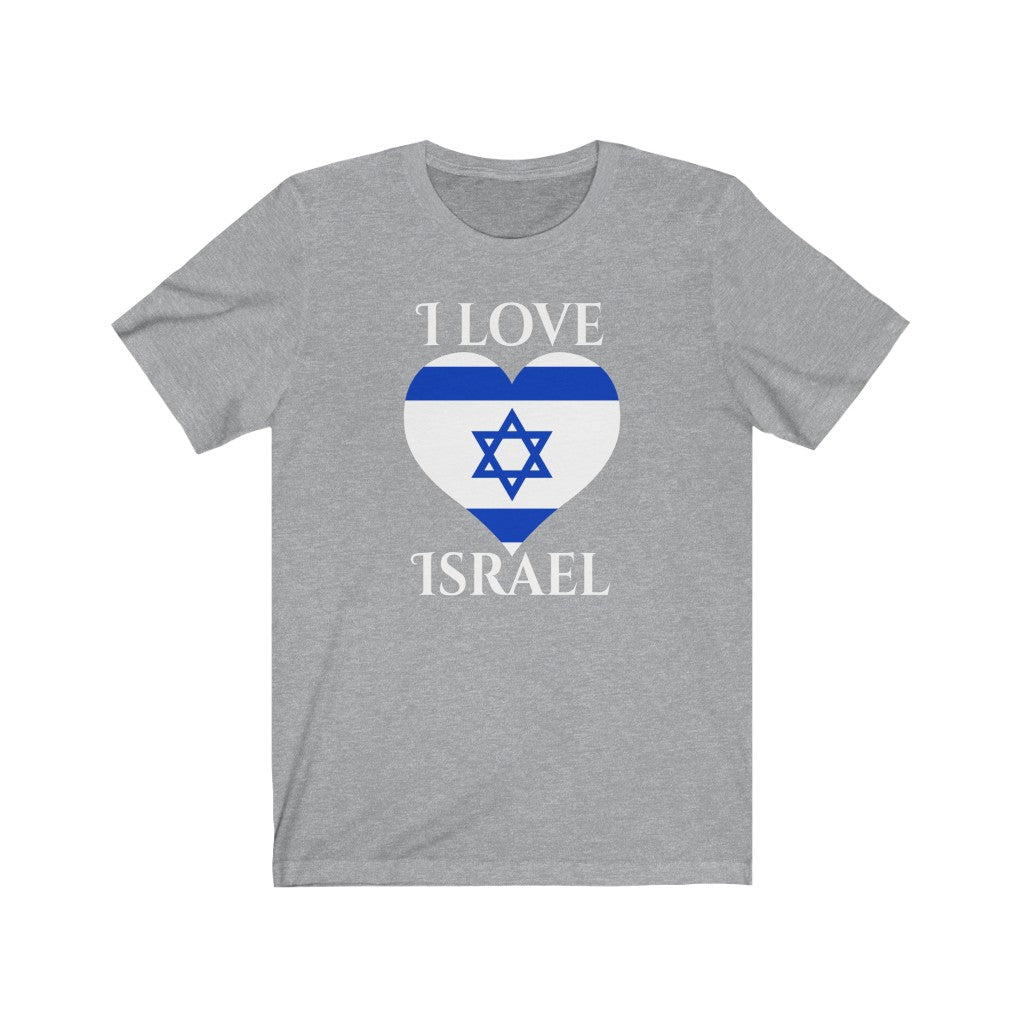 Israel Heart Flag Premium Tee 2 - Unisex