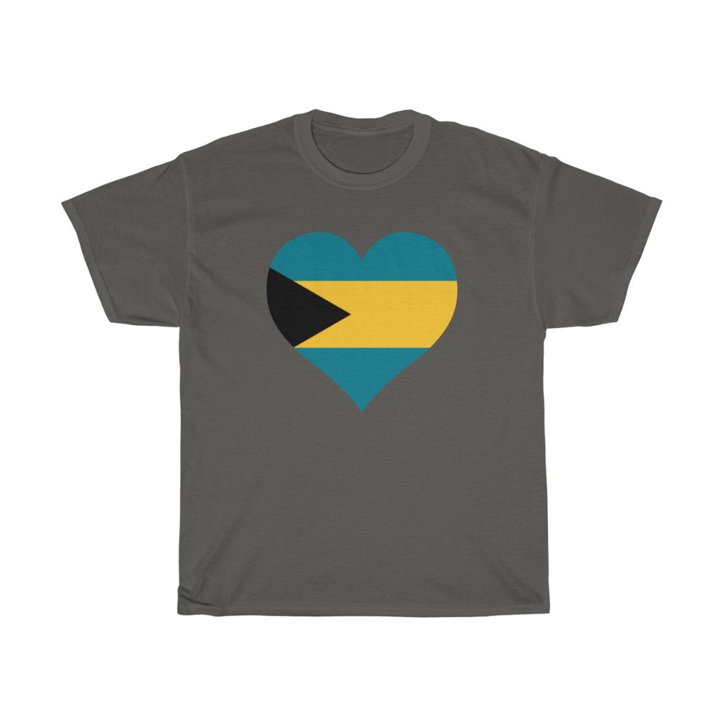 Bahamas Heart Flag Standard Tee - Unisex
