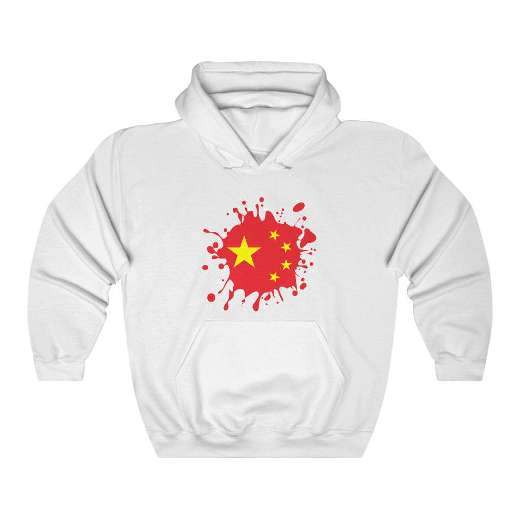 China Splat Flag Hoodie Sweatshirt - Unisex