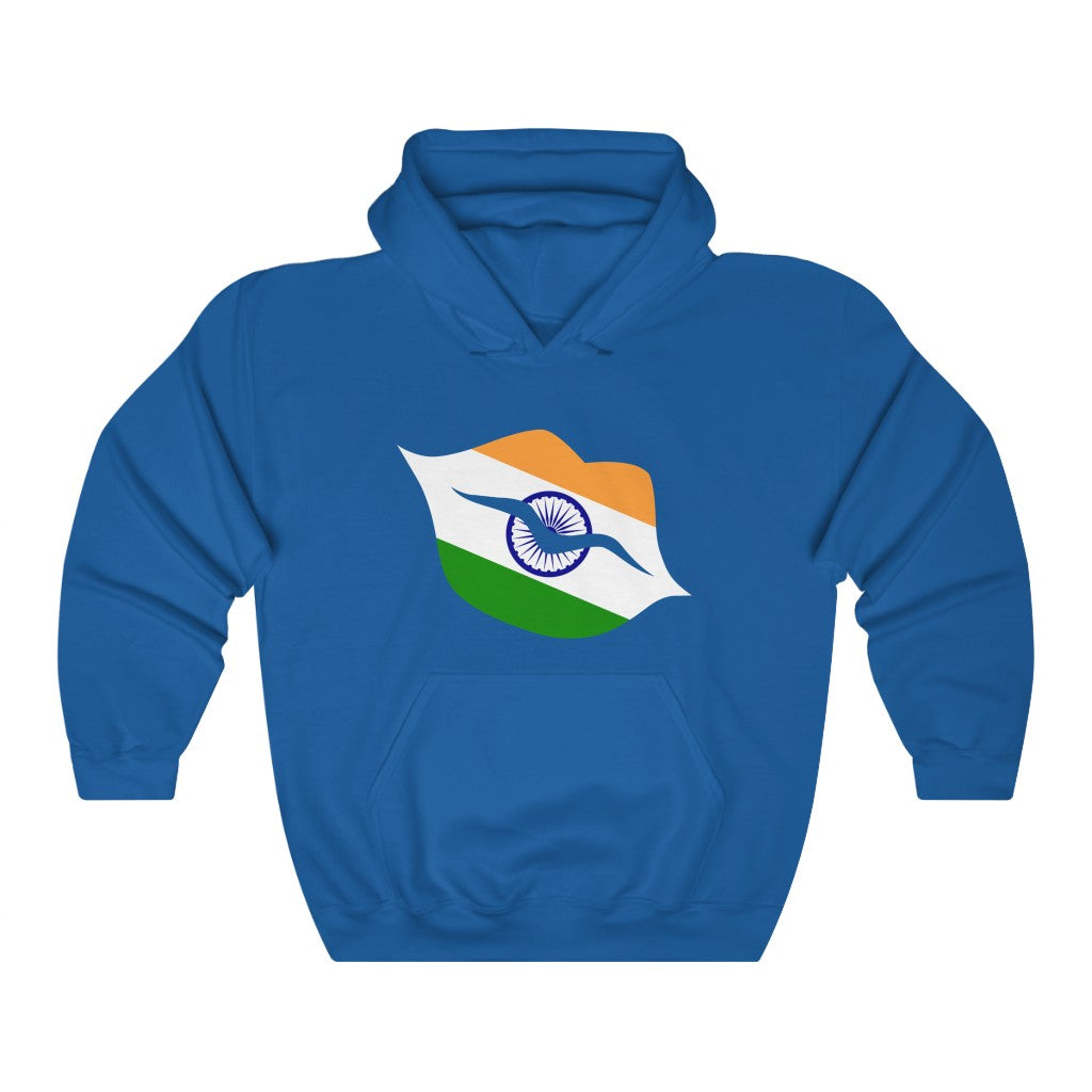 India Lips Flag Hoodie Sweatshirt - Unisex