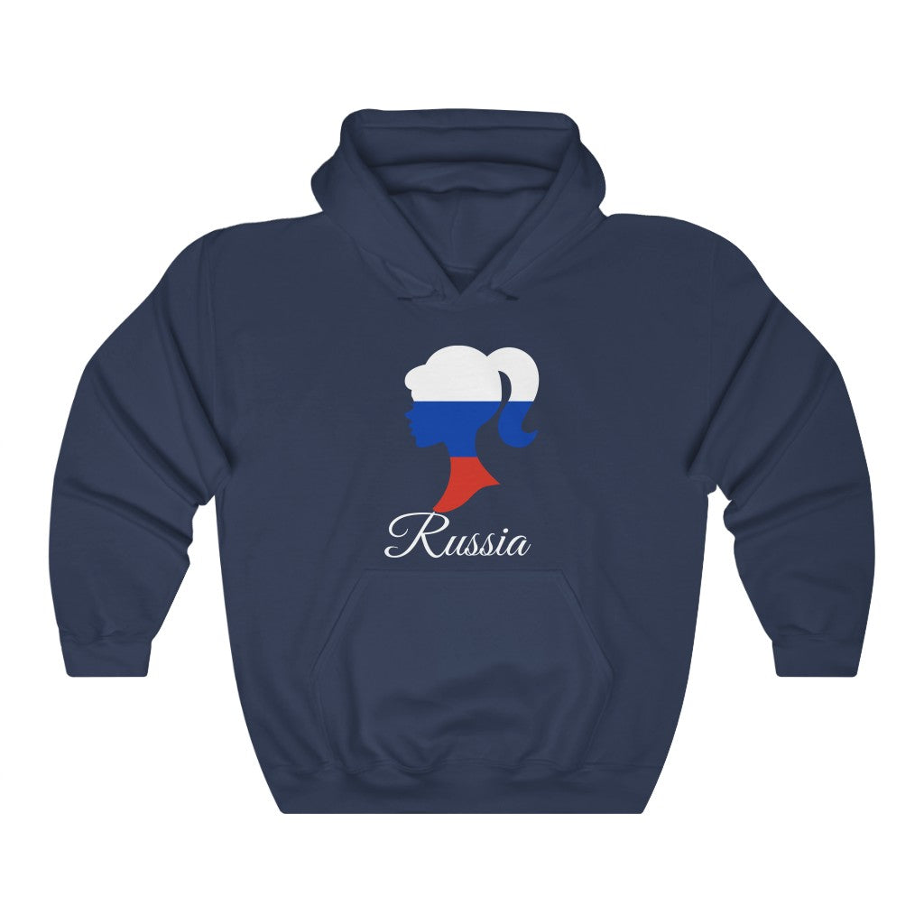 Russia Girl Flag Hoodie Sweatshirt 2 - Unisex