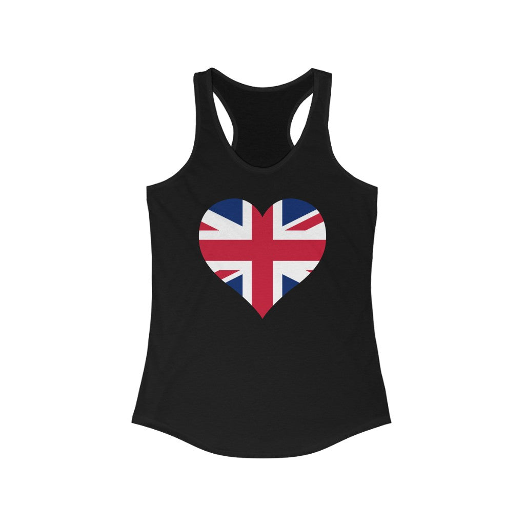 United Kingdom Heart Flag Tank - Women