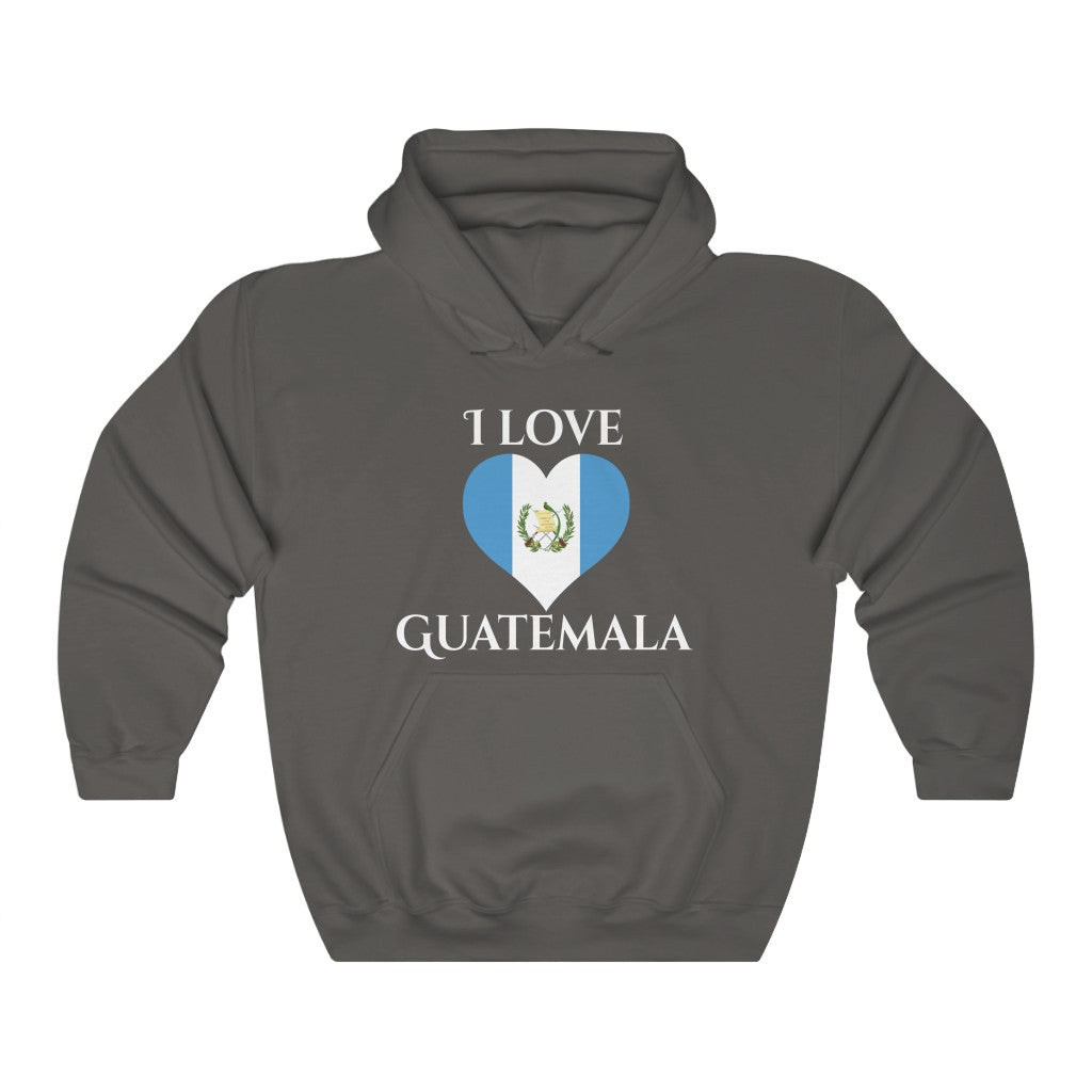 Guatemala Heart Flag Hoodie Sweatshirt 2 - Unisex