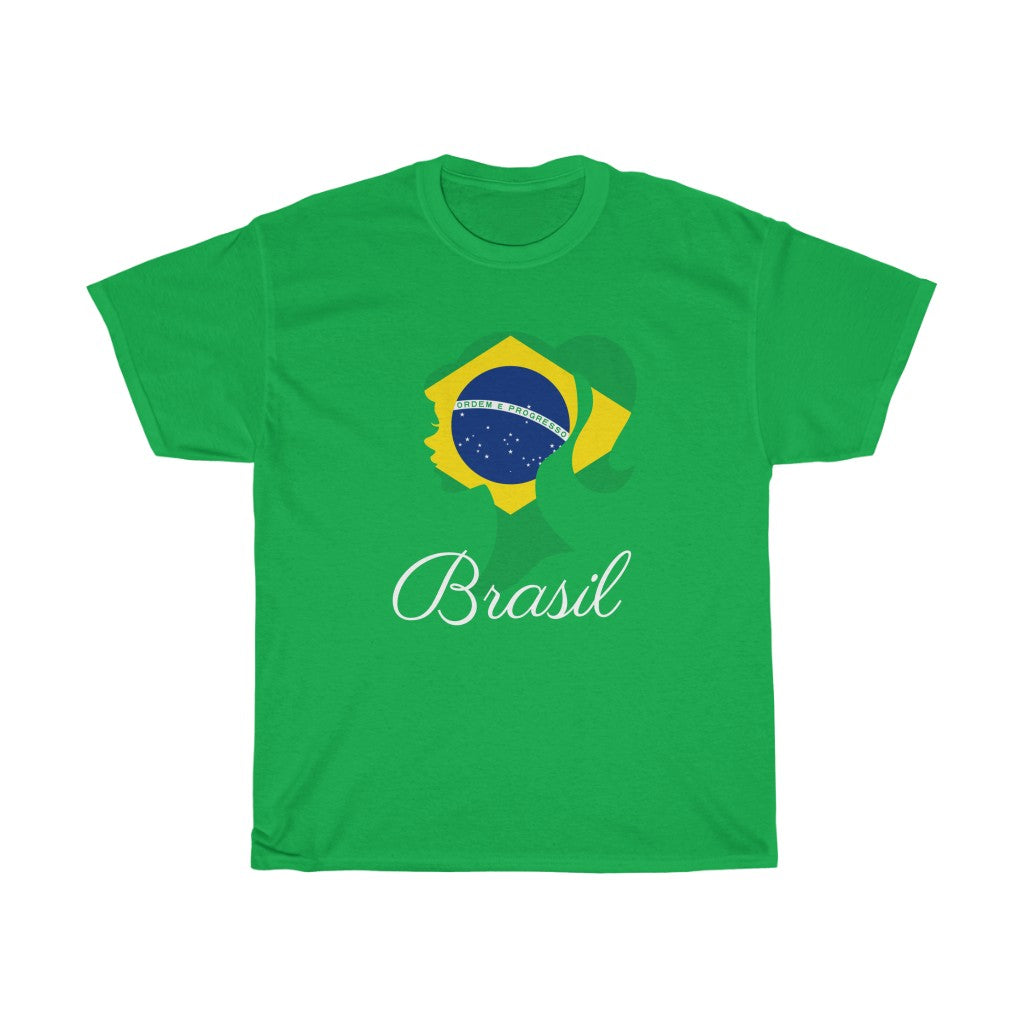 Brazil (Brasil) Girl Flag Standard Tee 2 - Unisex