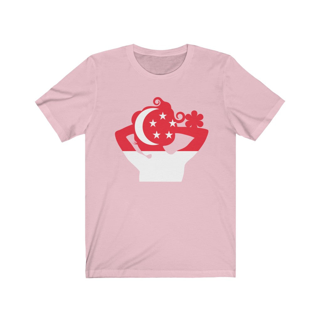 Singapore Lady Flag Premium Tee - Unisex