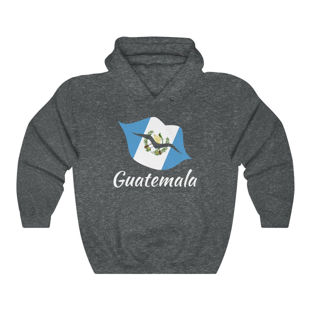 Guatemala Lips Flag Hoodie Sweatshirt 2 - Unisex