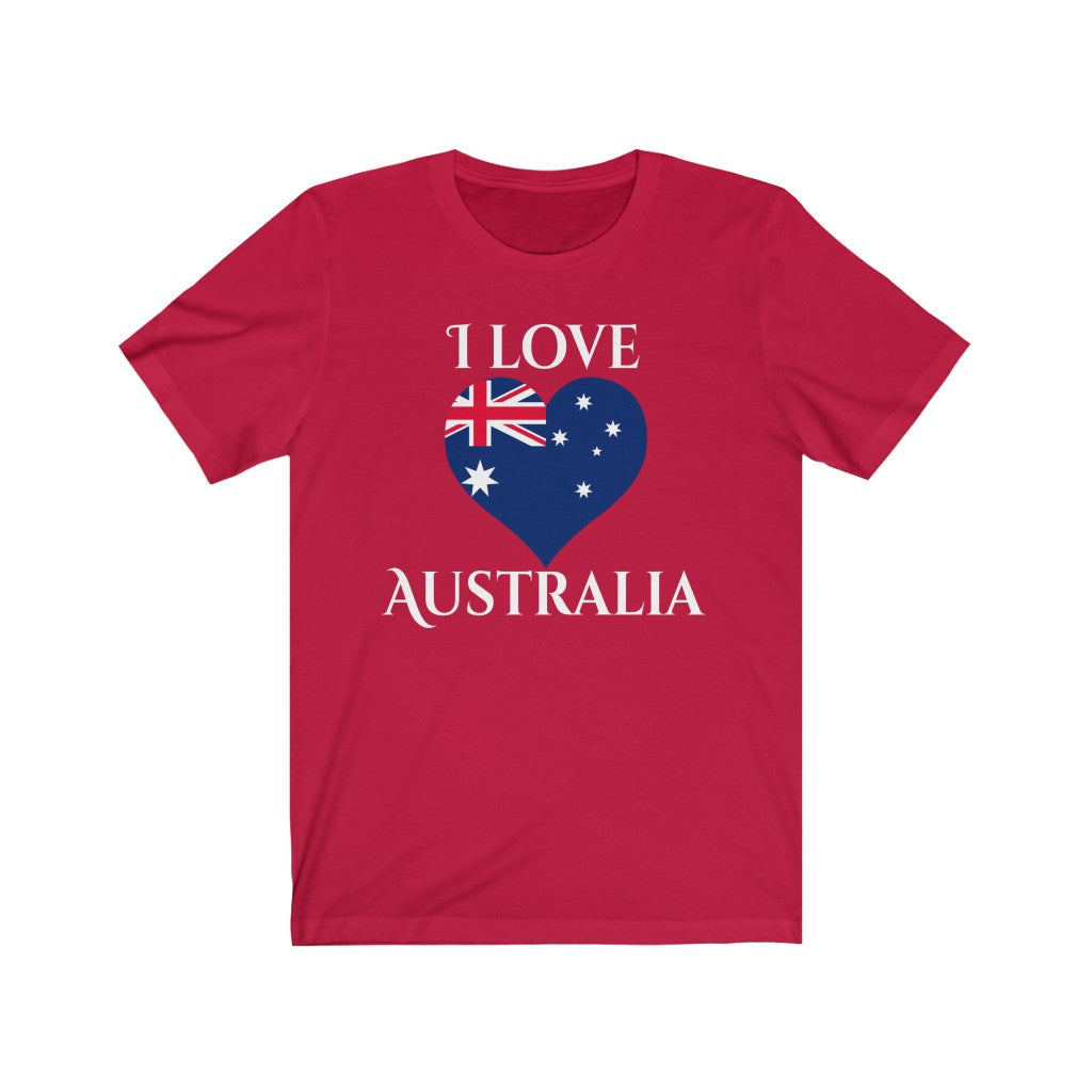 Australia Heart Flag Premium Tee 2 - Unisex