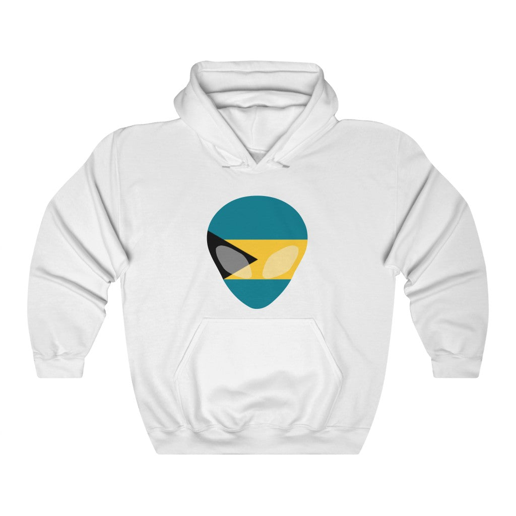 Bahamas Alien Flag Hoodie Sweatshirt - Unisex