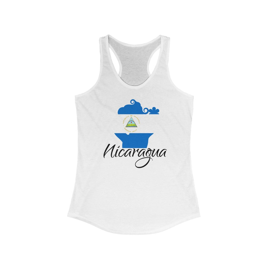 Nicaragua Lady Flag Tank 1 - Women