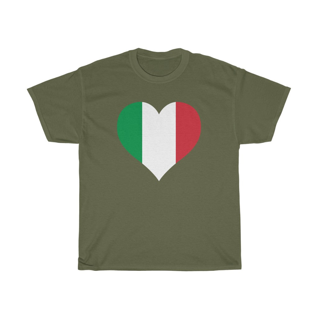 Italy Heart Flag Standard Tee - Unisex