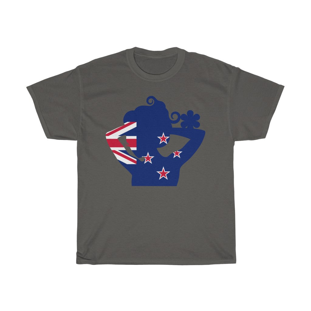 New Zealand Lady Flag Standard Tee - Unisex