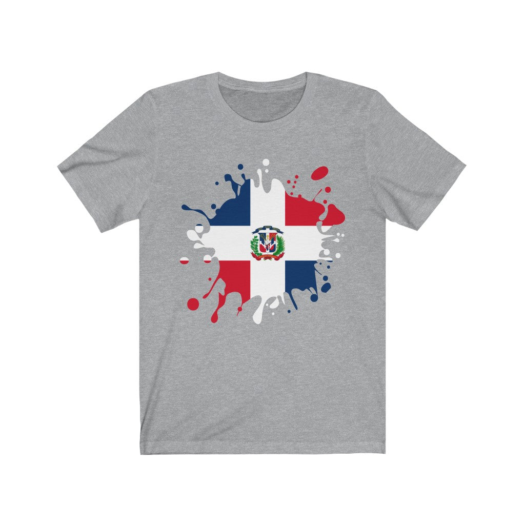 Dominican Republic Splat Flag Premium Tee - Unisex