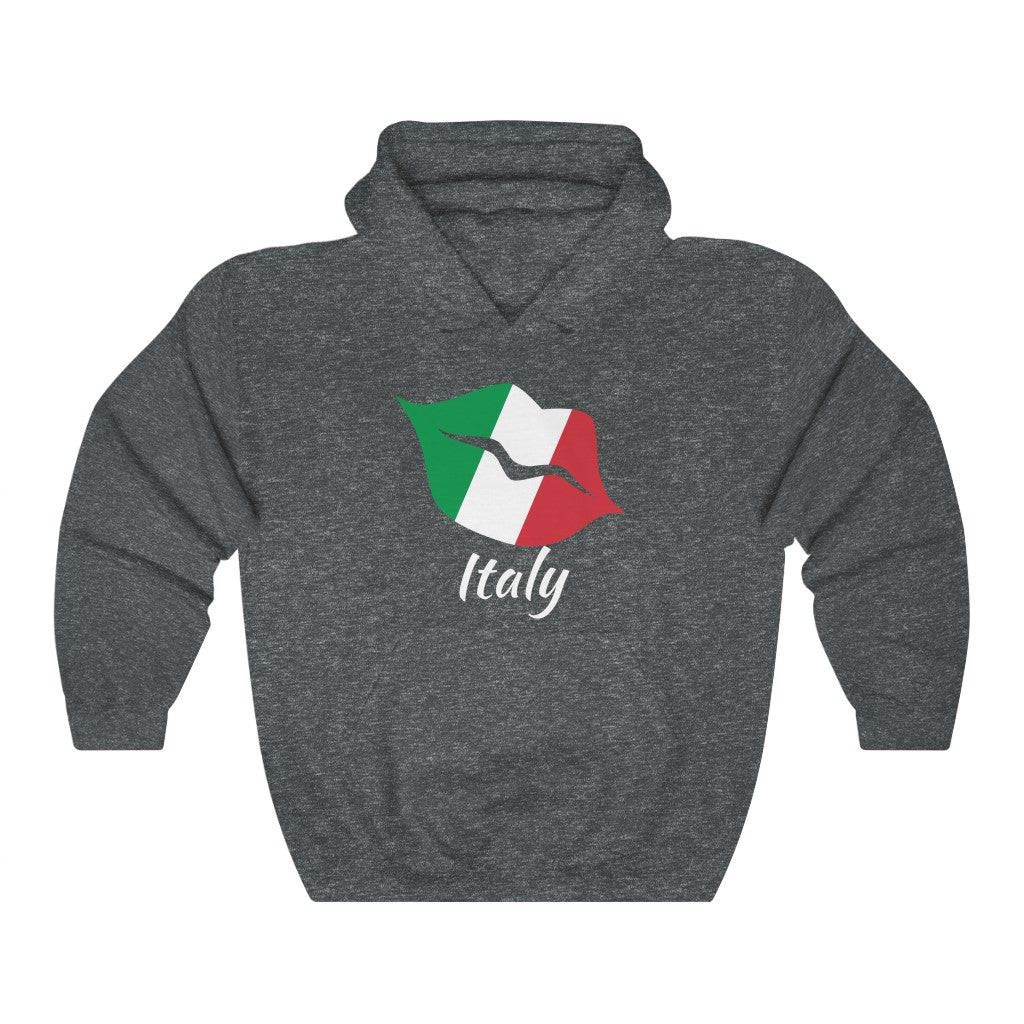 Italy Lips Flag Hoodie Sweatshirt 2 - Unisex