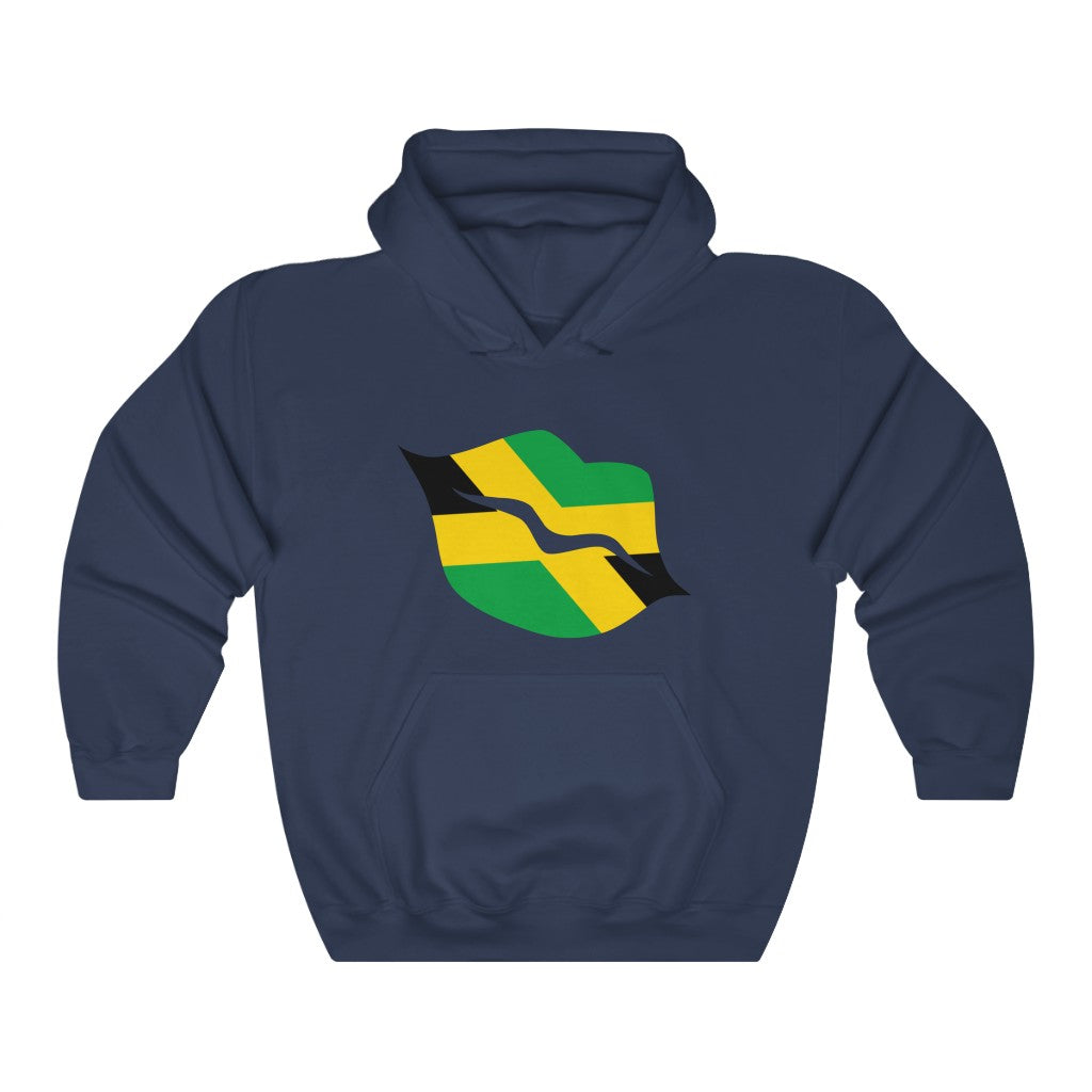 Jamaica Lips Flag Hoodie Sweatshirt - Unisex
