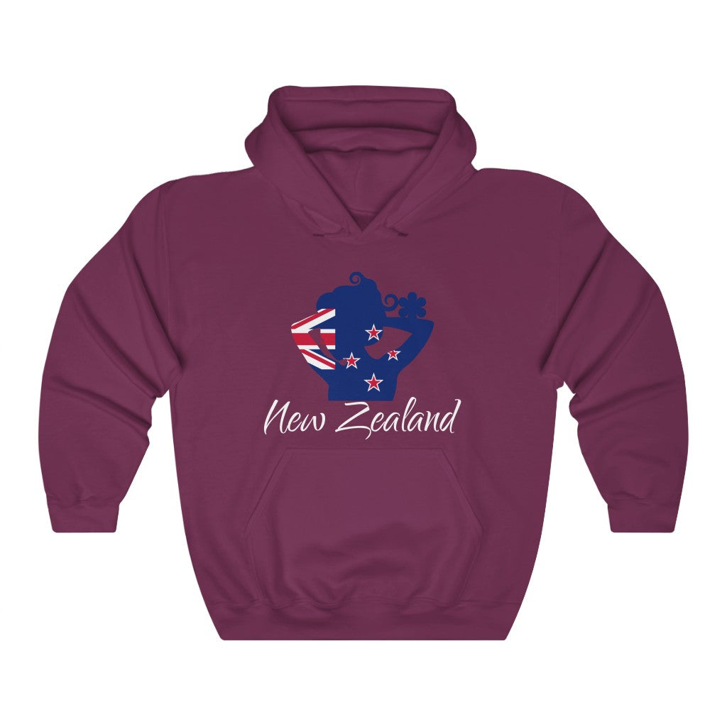 New Zealand Lady Flag Hoodie Sweatshirt 2 - Unisex