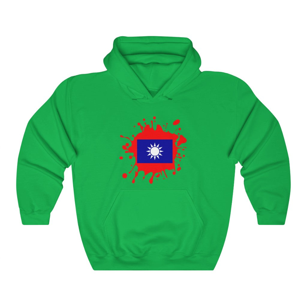 Republic of China (Taiwan) Splat Flag Hoodie Sweatshirt - Unisex