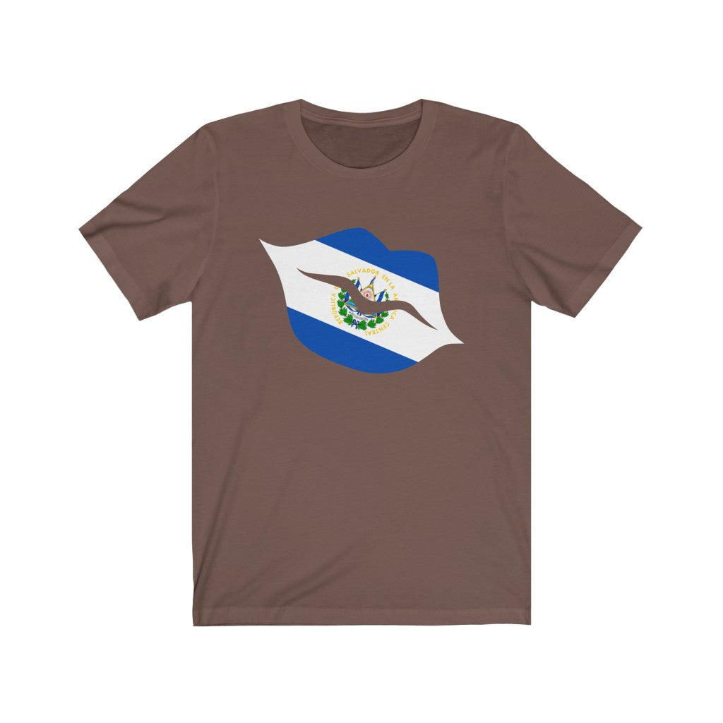 El Salvador Lips Flag Premium Tee - Unisex