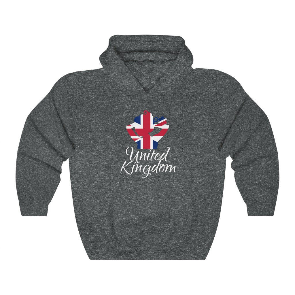 United Kingdom Lady Flag Hoodie Sweatshirt 2 - Unisex