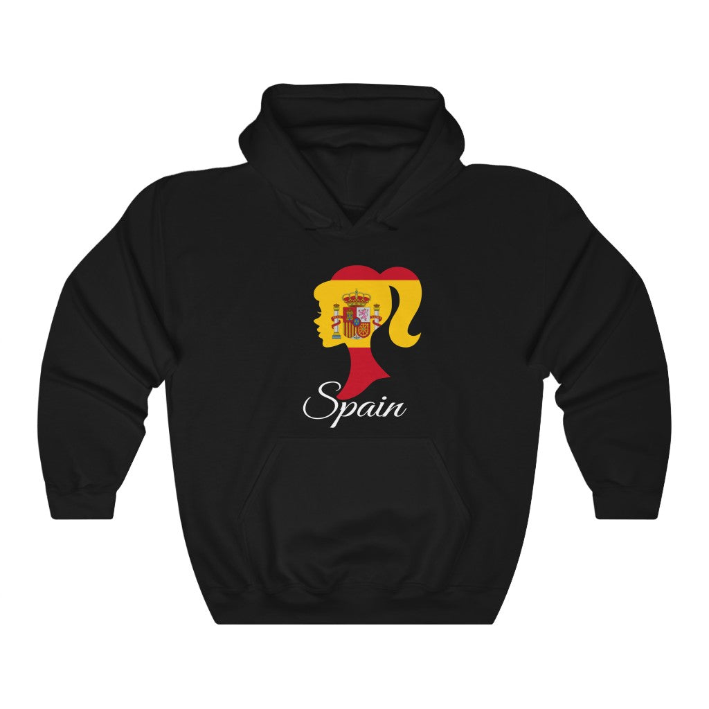 Spain Girl Flag Hoodie Sweatshirt 2 - Unisex