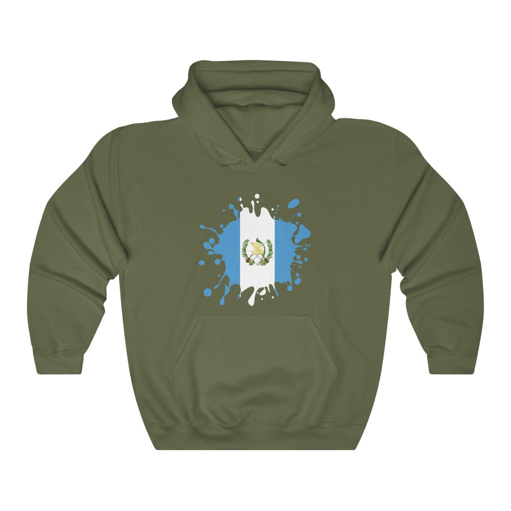 Guatemala Splat Flag Hoodie Sweatshirt - Unisex