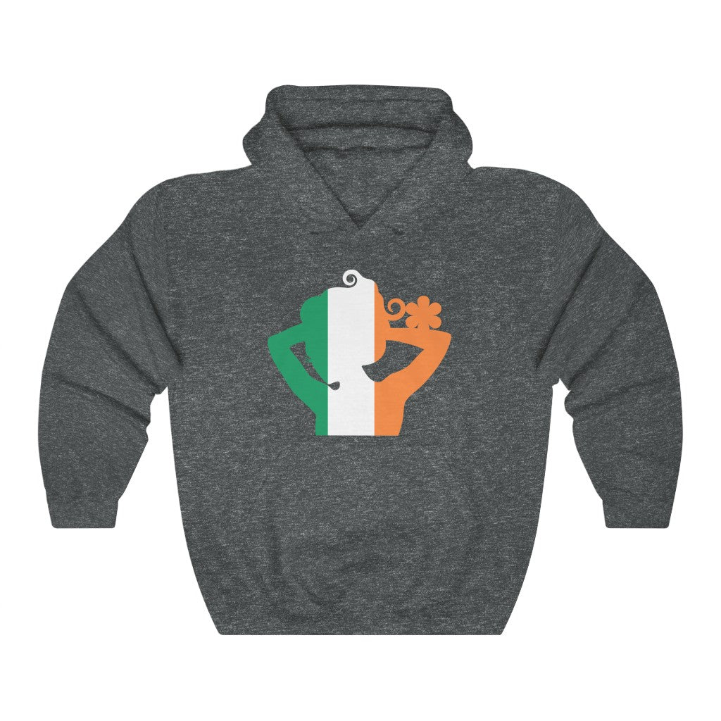 Ireland Lady Flag Hoodie Sweatshirt - Unisex