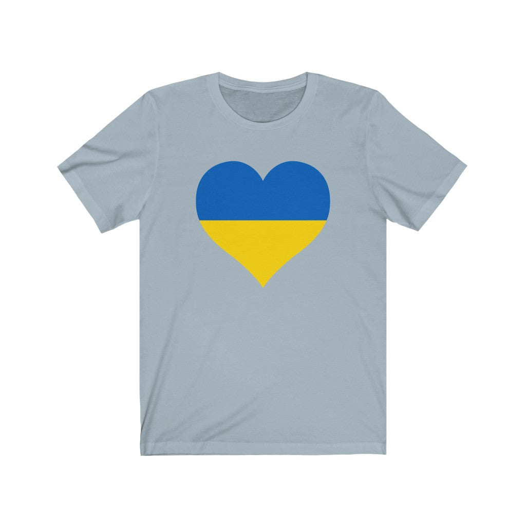 Ukraine Heart Flag Premium Tee - Unisex
