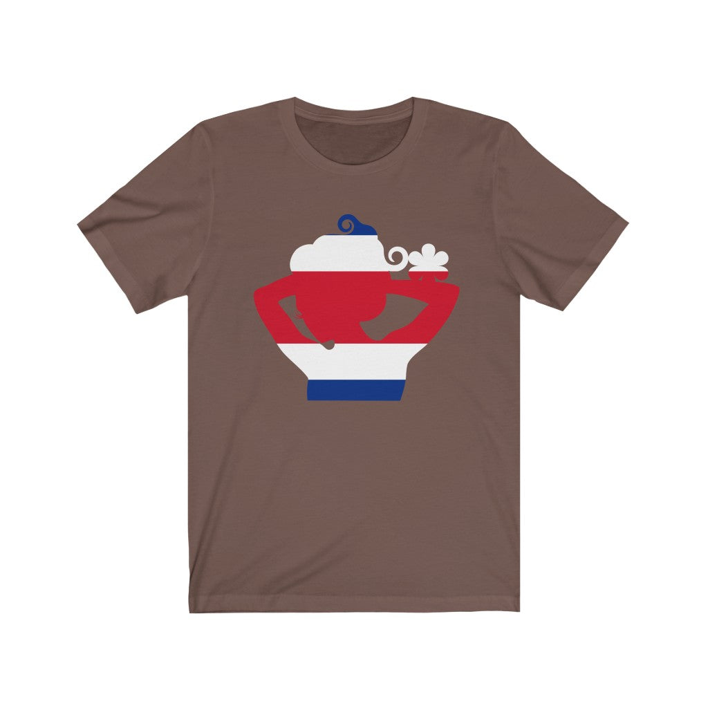 Costa Rica Lady Flag Premium Tee - Unisex