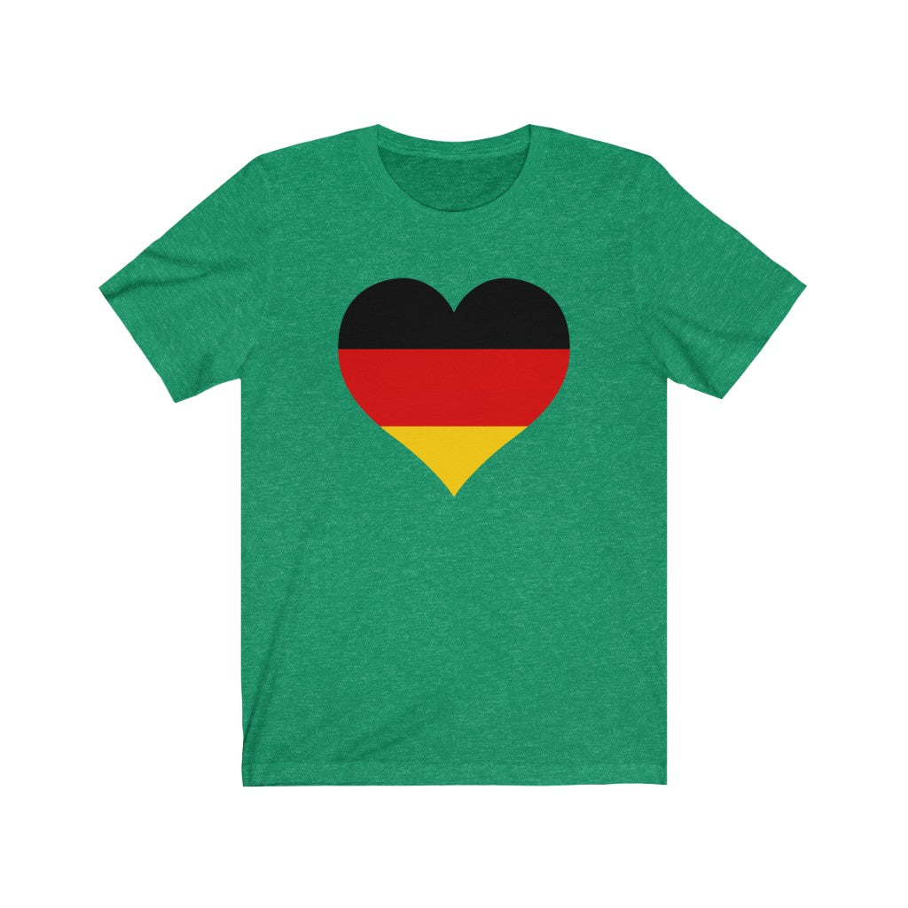 Germany Heart Flag Premium Tee - Unisex