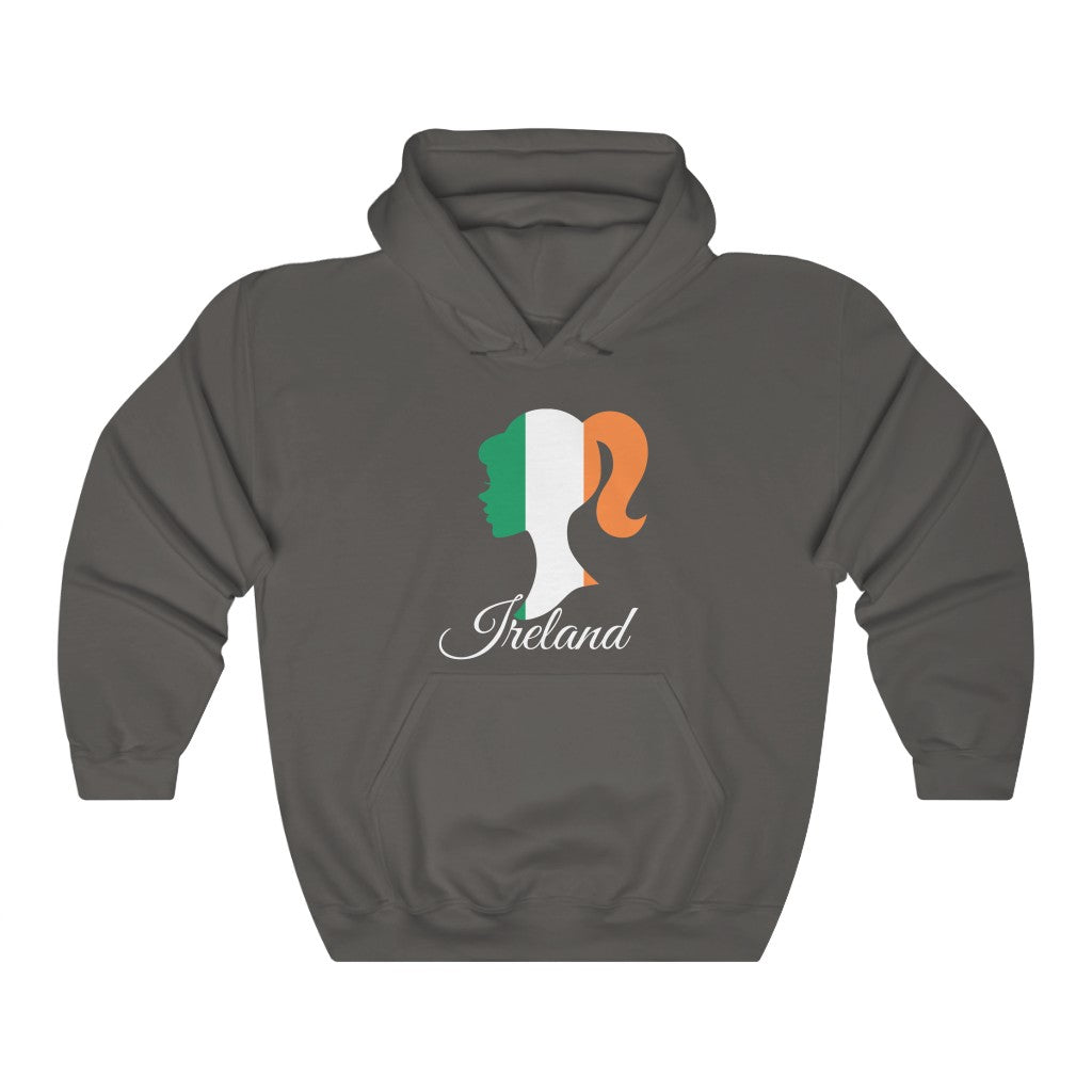 Ireland Girl Flag Hoodie Sweatshirt 2 - Unisex