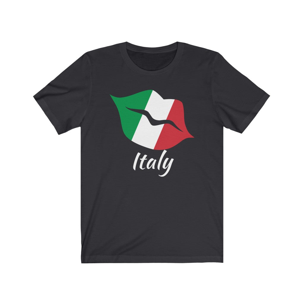 Italy Lips Flag Premium Tee 2 - Unisex
