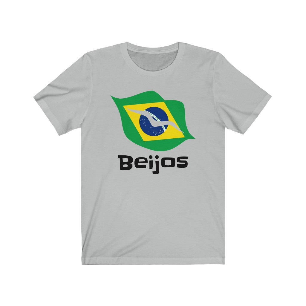 Brazil (Beijos) Lips Flag Premium Tee 1 - Unisex
