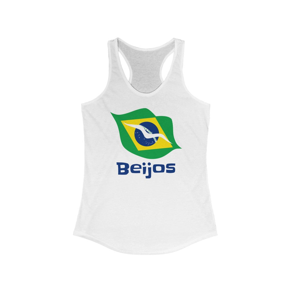 Brazil (Beijos) Lips Flag Tank 1c - Women