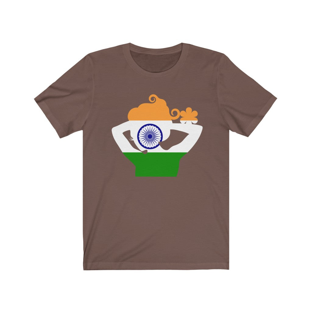 India Lady Flag Premium Tee - Unisex