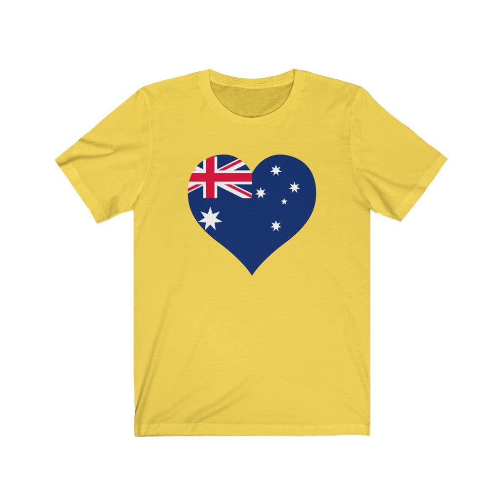 Australia Heart Flag Premium Tee - Unisex
