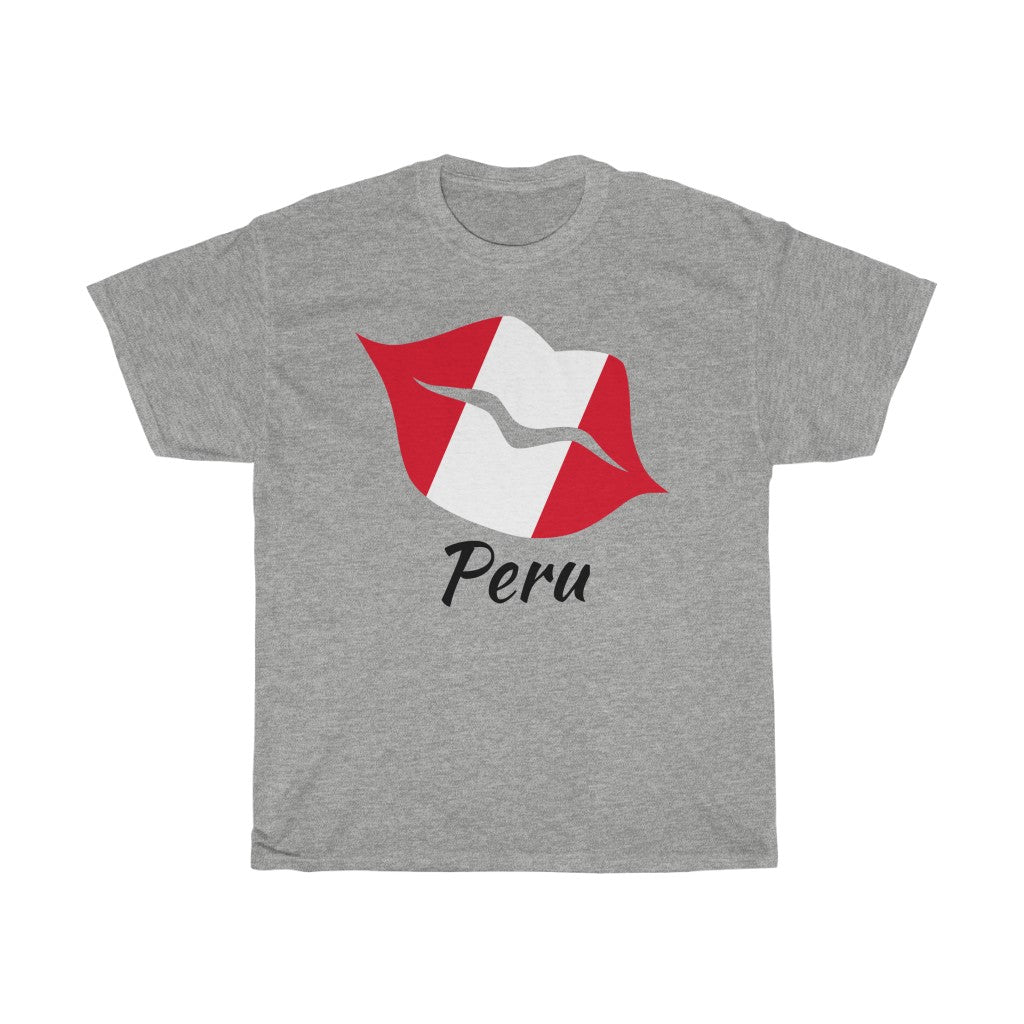 Peru Lips Flag Standard Tee 1 - Unisex